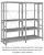 Стеллаж металлический ТСУ 3.4 (3500х1060х500) 7 (усиленный)